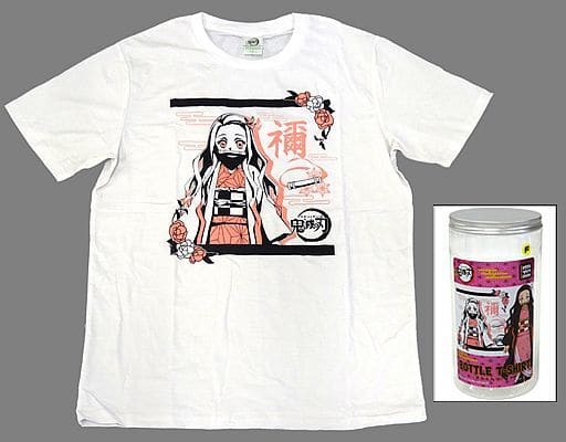 Demon Slayer Nezuko Kamado Japan Bottle Tee Shirt White F Size