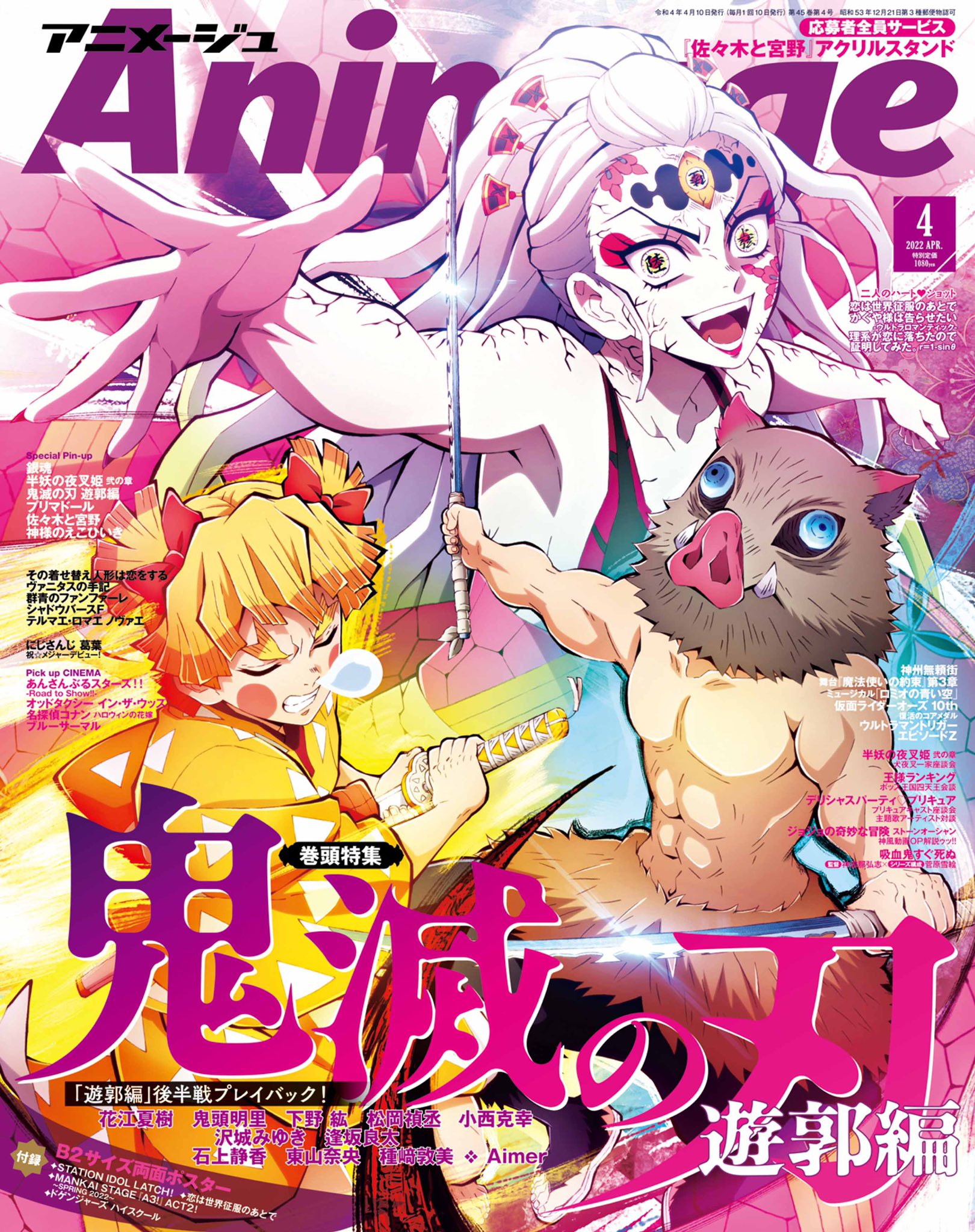 Animedia November 2022 Anime Magzine Chainsaw Man Cover Pokemon etc. Book  Japan